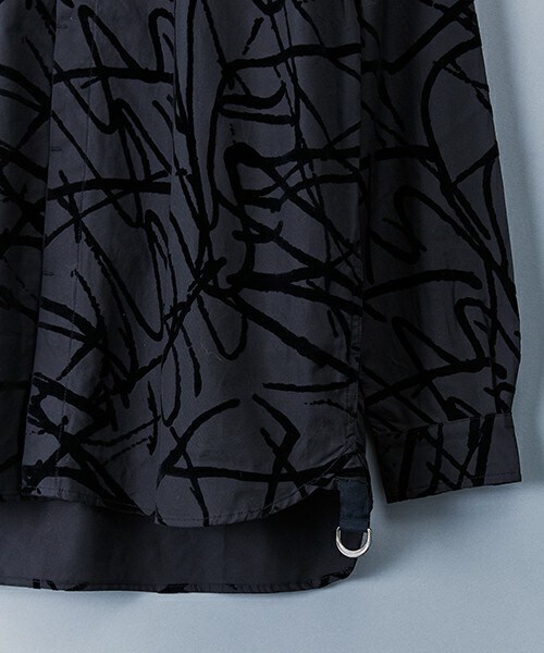 DIM MAK（ディムマック）の「DIM MAK プリントシャツ（シャツ/ブラウス・メンズ・ホワイト/ブラック・MEDIUM/LARGE）」の8枚目の写真