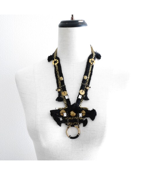 Y.A.Acc(ワイエーアク)の「race long necklace BLACK(ピアス(両耳用)・レディース・その他)」の5枚目の写真