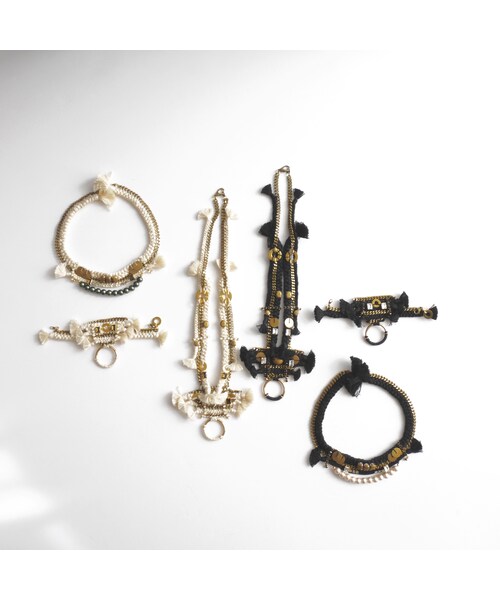 Y.A.Acc(ワイエーアク)の「race long necklace BLACK(ピアス(両耳用)・レディース・その他)」の7枚目の写真