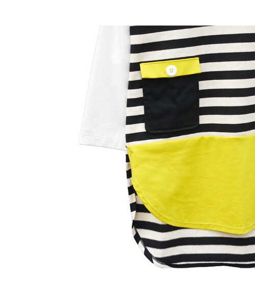 NIRAME.CO（ニラメッコ）の「THE ろんT  ボーダー×イエロー（Tシャツ/カットソー・メンズ・その他）」の5枚目の写真