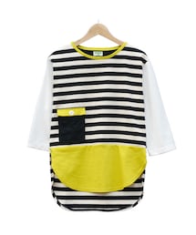 NIRAME.CO | THE ろんT  ボーダー×イエロー(Tシャツ/カットソー)