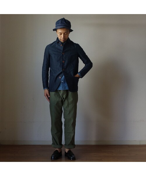 【美品】arpenteur コットンモールスキン カバーオール ネイビー 展開店舗限定】VINTAGE IVY カバーオール ② | 読む、鎌倉シャツ