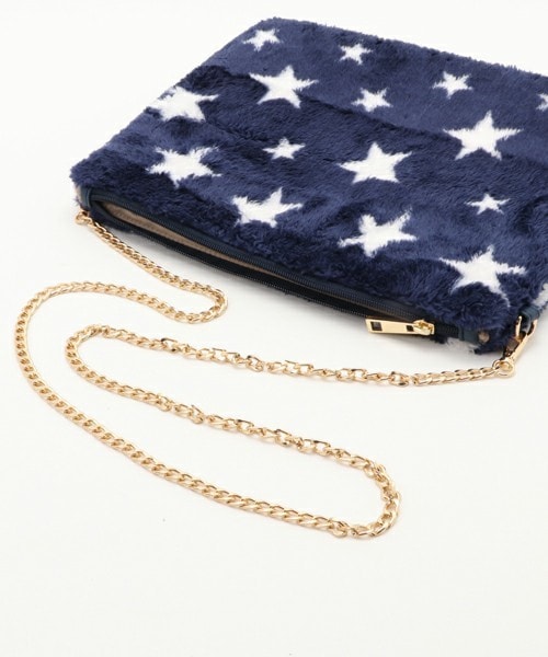 archives（アルシーヴ）の「星柄ファークラッチ（クラッチバッグ・レディース・グレー/ネイビー・MEDIUM）」の8枚目の写真