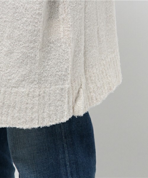 archives（アルシーヴ）の「フェザーロングトッパー（カーディガン/ボレロ・レディース・オフホワイト/グレー/ネイビー・MEDIUM）」の10枚目の写真