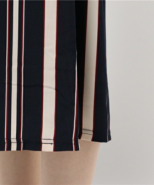 INTERPLANET（インタープラネット）の「マルチストライプスカンツ（その他パンツ・レディース・ブラック/ネイビー・FREE）」の8枚目の写真