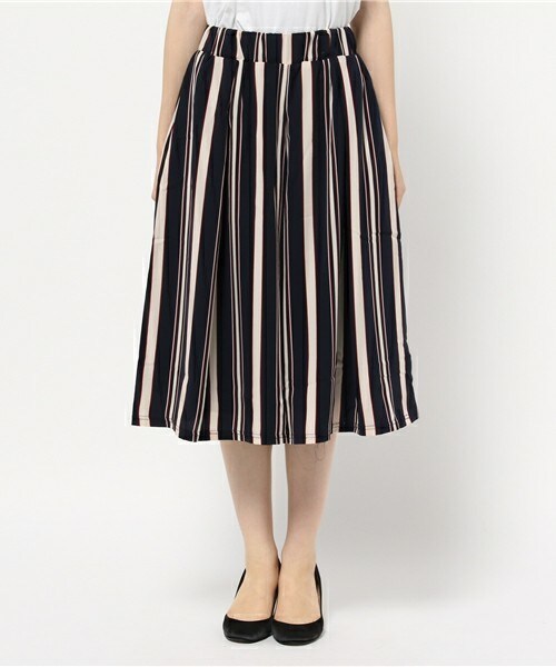 INTERPLANET（インタープラネット）の「マルチストライプスカンツ（その他パンツ・レディース・ブラック/ネイビー・FREE）」の3枚目の写真