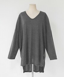 DHOLIC | アンバランススリットヘムTシャツ(Tシャツ/カットソー)