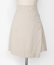 DHOLIC | 3ボタンラップミニAラインスカート(スカート)