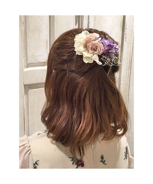 F i.n.t（フィント）の「アンティークフラワークリップ/F&A（バレッタ/ヘアクリップ・レディース・その他）」の4枚目の写真