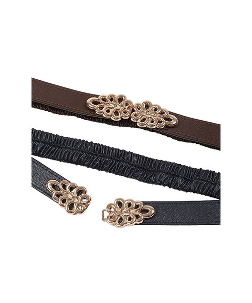 an another angelus（アンアナザーアンジェラス）の「アンティークベルト付きフレアースカート/an another angelus（スカート・レディース・その他）」の3枚目の写真