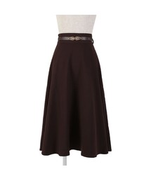 an another angelus | アンティークベルト付きフレアースカート/an another angelus(スカート)
