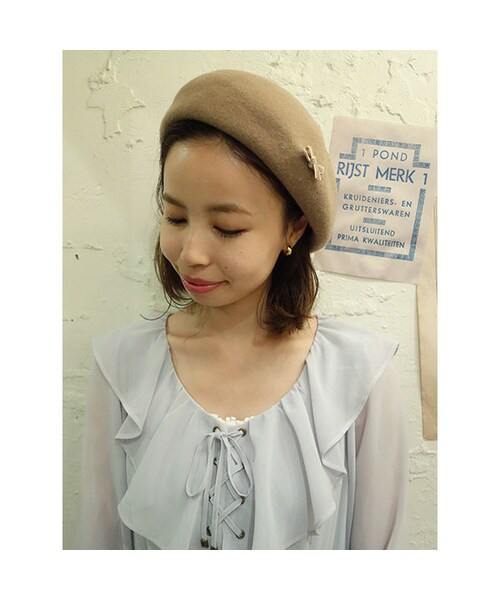 F i.n.t(フィント)の「プチリボンベレー/F i.n.t(ハンチング/ベレー帽・レディース・その他)」の4枚目の写真