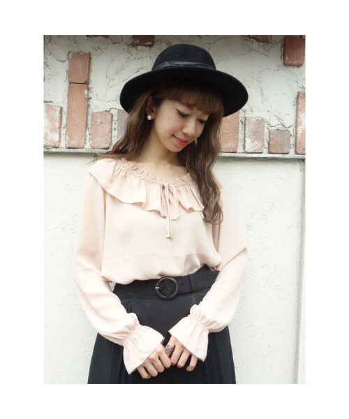 an another angelus（アンアナザーアンジェラス）の「ラッフル衿プルオーバーブラウス/an another angelus（シャツ/ブラウス・レディース・その他）」の4枚目の写真