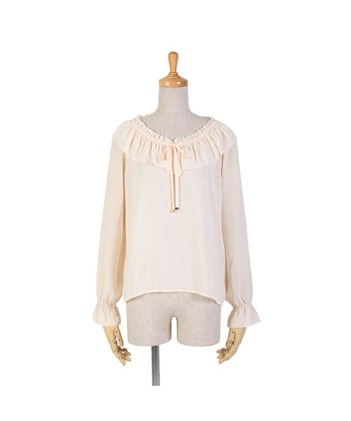 an another angelus（アンアナザーアンジェラス）の「ラッフル衿プルオーバーブラウス/an another angelus（シャツ/ブラウス・レディース・その他）」の3枚目の写真