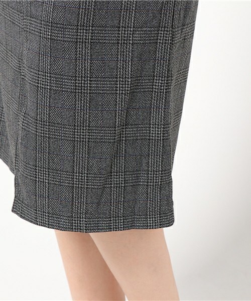 archives（アルシーヴ）の「チェックサス付スカート（スカート・レディース・グレー/モカ・MEDIUM）」の8枚目の写真