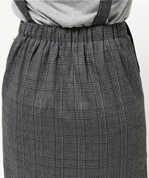 archives（アルシーヴ）の「チェックサス付スカート（スカート・レディース・グレー/モカ・MEDIUM）」の10枚目の写真