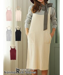 KORMARCH | スエードオーバーオール(ニット/セーター)