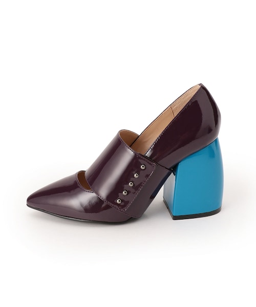G.V.G.V.(ジーヴィージーヴィー)の「CHUNKY HEEL STRAP PUMPS(シューズ・レディース・GREEN/PURPLE・S/M/L)」の4枚目の写真