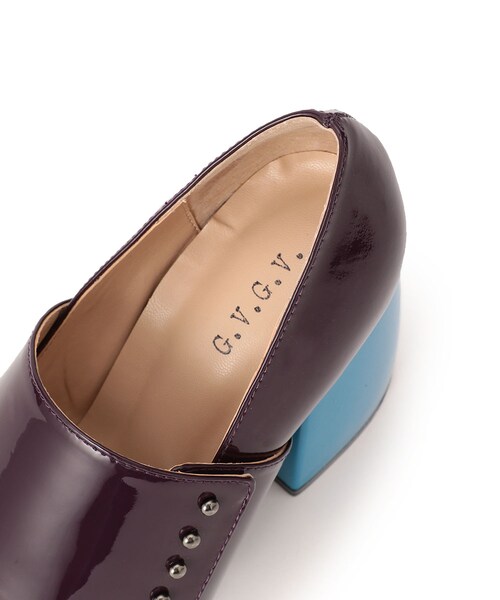 G.V.G.V.(ジーヴィージーヴィー)の「CHUNKY HEEL STRAP PUMPS(シューズ・レディース・GREEN/PURPLE・S/M/L)」の8枚目の写真