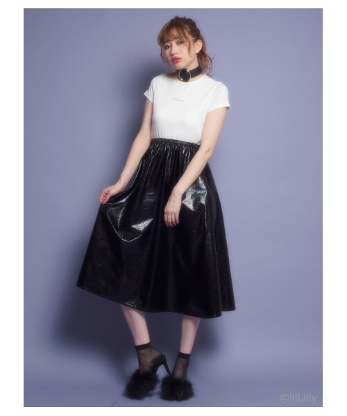 lilLilly（リルリリー）の「メタリックボリュームスカート（）」 - WEAR 