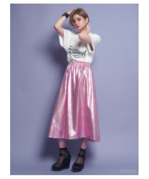 lilLilly（リルリリー）の「メタリックボリュームスカート（）」 - WEAR 