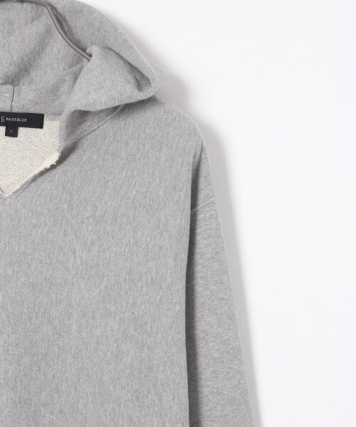 RAGEBLUE（レイジブルー）の「裏毛加工キーネックパーカ（トップス・ホワイト/ブラック/グレー・M/L）」の5枚目の写真