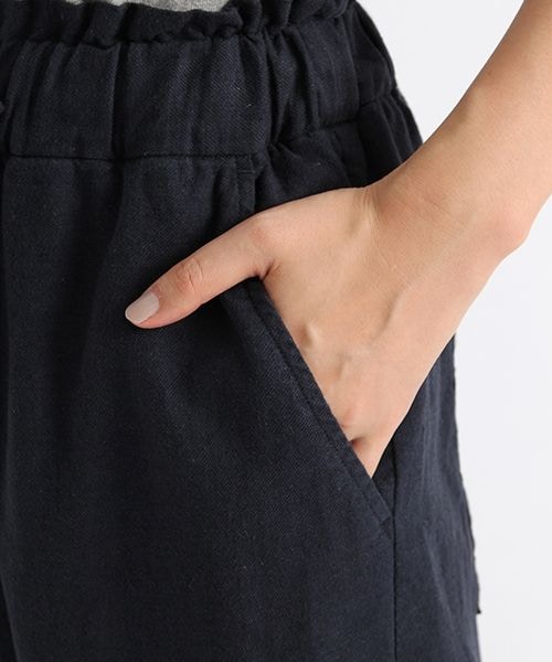 studio CLIP（スタディオクリップ）の「コットンリネンストレッチワイドパンツ（パンツ・スモーク/ベージュ/カーキ/ネイビー・M/L）」の9枚目の写真