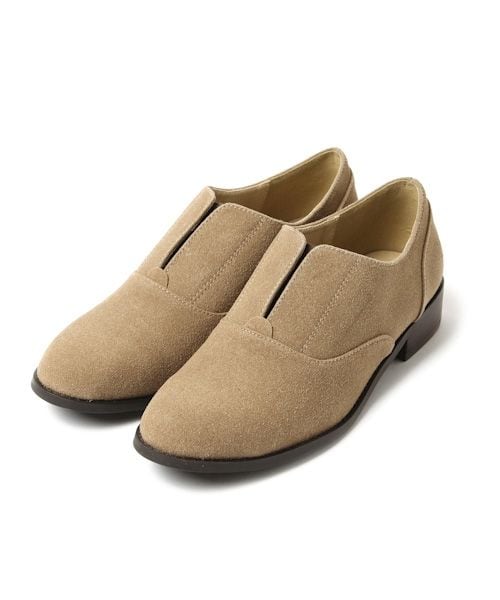 studio CLIP（スタディオクリップ）の「フェイクスエードマニッシュシューズ（シューズ・グレー/ベージュ・M/L）」の2枚目の写真