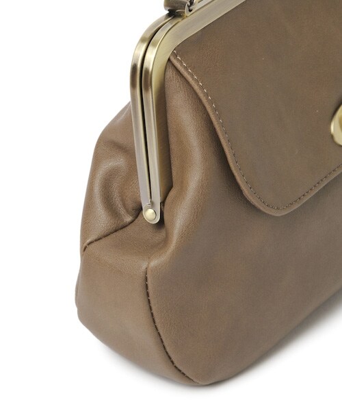 studio CLIP(スタディオクリップ)の「2WAY四角がま口ショルダーバッグ(バッグ・ブラウン/ベージュ・F)」の10枚目の写真