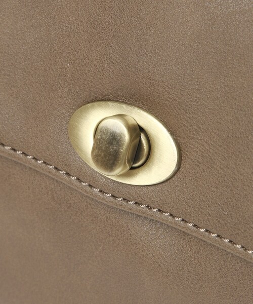 studio CLIP(スタディオクリップ)の「2WAY四角がま口ショルダーバッグ(バッグ・ブラウン/ベージュ・F)」の8枚目の写真
