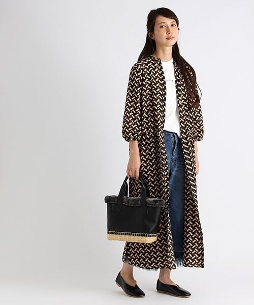 Studio Clip スタディオクリップ の ポリエステルジオメトリックプリントワンピース ワンピース Wear