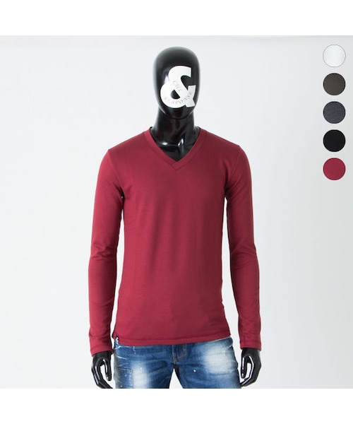 CALL&RESPONSE(コールアンドレスポンス)の「ソリッドVネック長袖TEE/CALL&RESPONSE / 162-1321-07(Tシャツ/カットソー・メンズ・その他)」の1枚目の写真