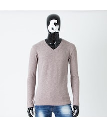 CALL&RESPONSE | メランジVネック長袖ＴＥＥ／ＣＡＬＬ＆ＲＥＳＰＯＮＳＥ　162-1321-09(Tシャツ/カットソー)