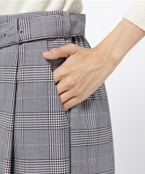 archives（アルシーヴ）の「ベルト付ワイドパンツ（その他パンツ・レディース・チャコールグレー/モカ・MEDIUM）」の8枚目の写真