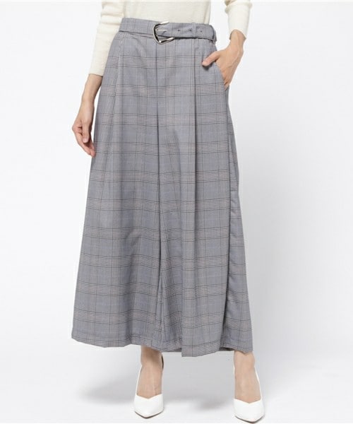 archives（アルシーヴ）の「ベルト付ワイドパンツ（その他パンツ・レディース・チャコールグレー/モカ・MEDIUM）」の2枚目の写真