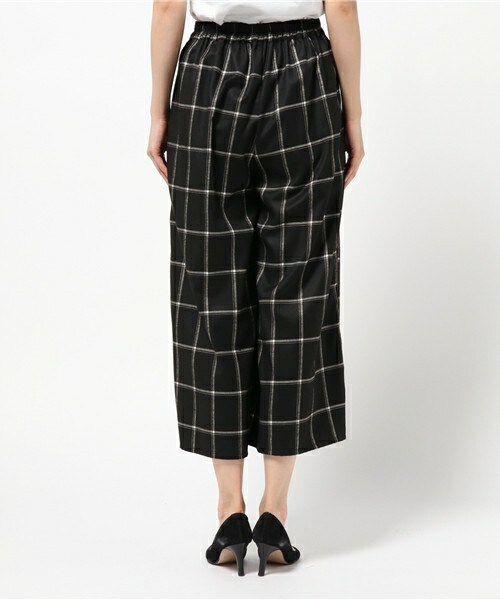 archives（アルシーヴ）の「チェックワイドパンツ（その他パンツ・レディース・ブラック/グレー/ネイビー・MEDIUM）」の6枚目の写真
