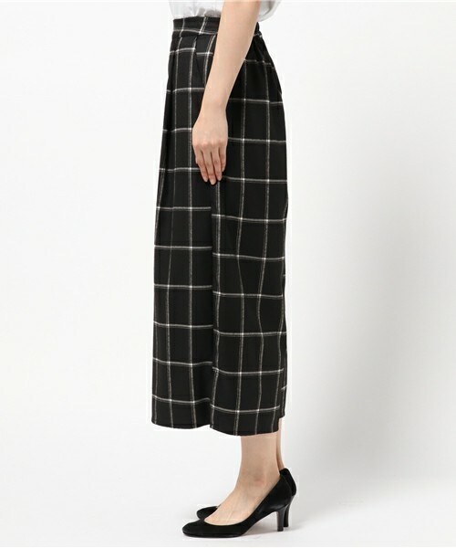 archives（アルシーヴ）の「チェックワイドパンツ（その他パンツ・レディース・ブラック/グレー/ネイビー・MEDIUM）」の5枚目の写真