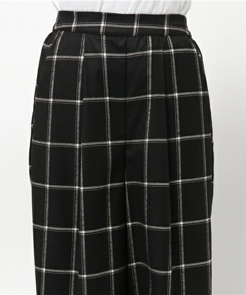 archives（アルシーヴ）の「チェックワイドパンツ（その他パンツ・レディース・ブラック/グレー/ネイビー・MEDIUM）」の7枚目の写真