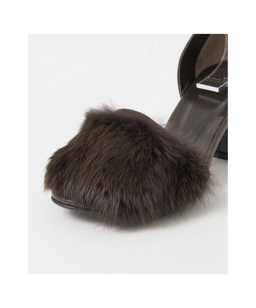 URBAN RESEARCH ROSSO WOMEN（アーバンリサーチ　ロッソ）の「ombre ファーサンダル（シューズ・レディース・BROWN・35.5/36.5/37.5）」の8枚目の写真