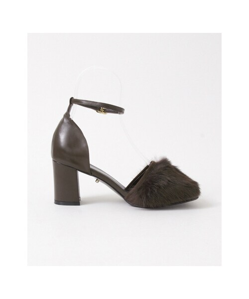 URBAN RESEARCH ROSSO WOMEN（アーバンリサーチ　ロッソ）の「ombre ファーサンダル（シューズ・レディース・BROWN・35.5/36.5/37.5）」の5枚目の写真