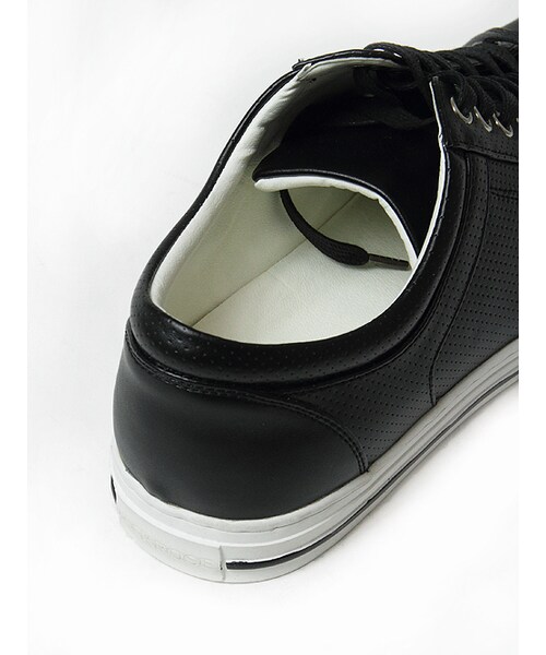 JACKROSE（ジャックローズ）の「【スタイリスト井上氏監修】PUパンチングローカットスニーカー（シューズ・メンズ・ブラック/ホワイト・M/L）」の16枚目の写真