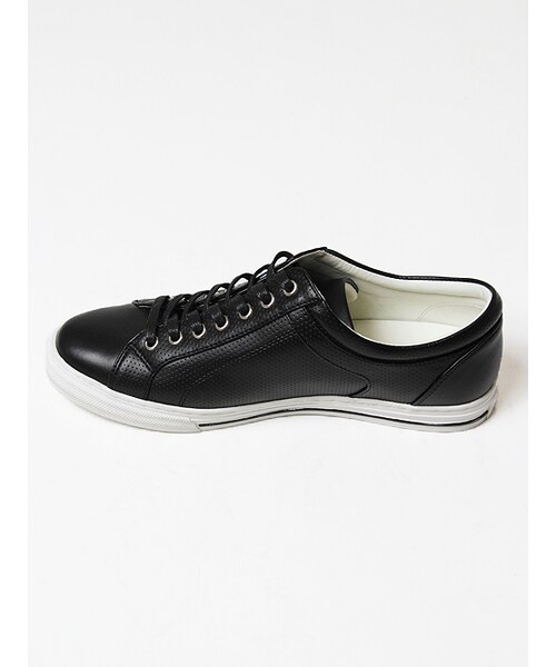 JACKROSE（ジャックローズ）の「【スタイリスト井上氏監修】PUパンチングローカットスニーカー（シューズ・メンズ・ブラック/ホワイト・M/L）」の12枚目の写真