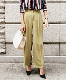 DHOLIC | ハイウエストディープタックワイドパンツ(その他パンツ)