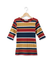 OZOC | テレコボートネックカットソー(トップス)