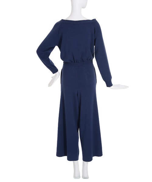 EVRIS（エヴリス）の「オフショルニットオールインワン（オールインワン・サロペット・レディース・グレー/ブラック/ブルー）」の10枚目の写真