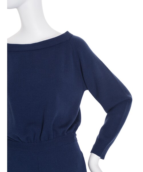 EVRIS（エヴリス）の「オフショルニットオールインワン（オールインワン・サロペット・レディース・グレー/ブラック/ブルー）」の14枚目の写真