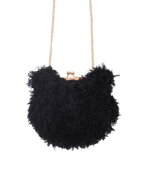 merry jenny（メリージェニー）の「くまポシェット（バッグ・レディース・オフホワイト/ブラック/ベージュ・F）」の2枚目の写真