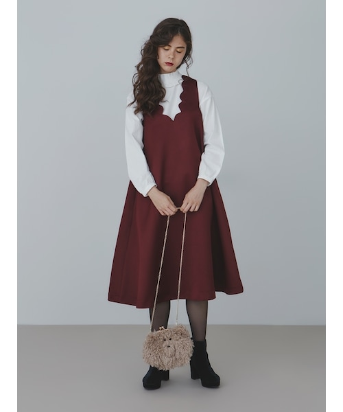 merry jenny（メリージェニー）の「くまポシェット（バッグ・レディース・オフホワイト/ブラック/ベージュ・F）」の4枚目の写真