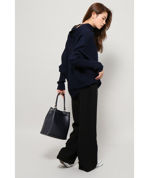 plage（プラージュ）の「《予約》ラシーナ/ACE ワイドパンツ（パンツ・ブラック/ブラウン/グリーン・34/36/38）」の4枚目の写真