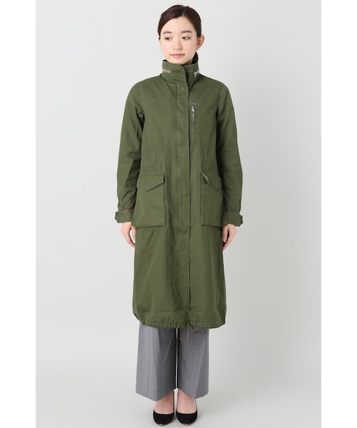 Spick & Span(スピックアンドスパン)の「Cギャバジン ロングM65◆(ジャケット/アウター・カーキ・36/38)」の2枚目の写真